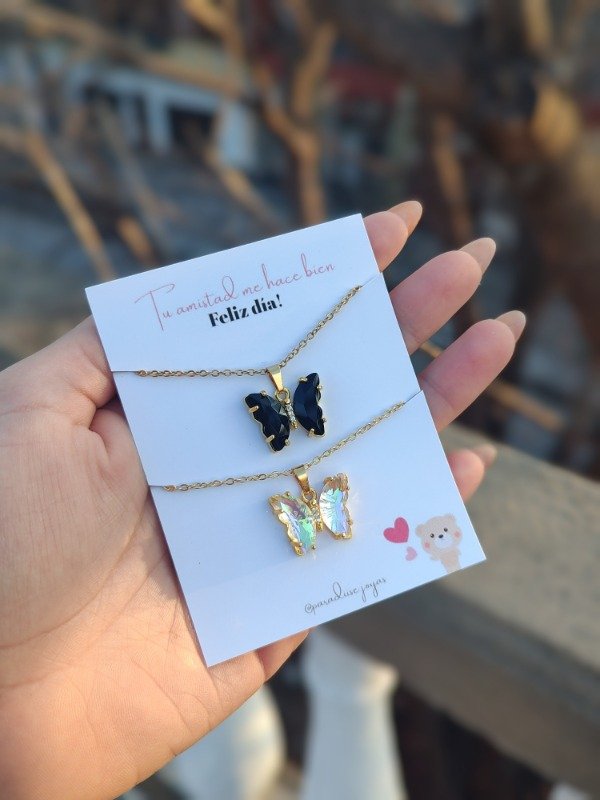 Producto - Collares mariposas gold
