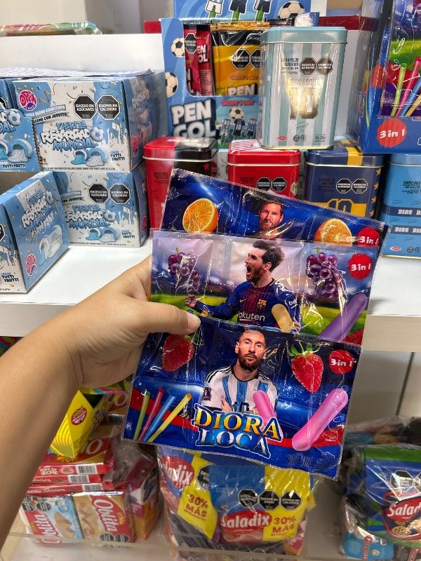 Producto - CARAMELO 3 EN 1 MESSI