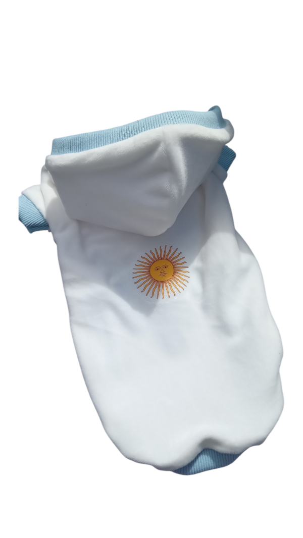 Producto - Buzo sol de mayo marfil de plush