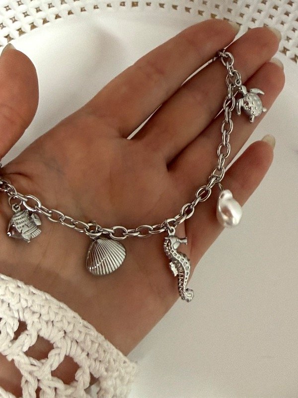 Producto - P732 Pulsera multidijes Mar 18 + 5 cm acero quirúrgico