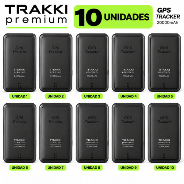 Producto - GPS TRAKKI PREMIUM X 10 UNIDADES IMAN + BATERÍA recargable - 0