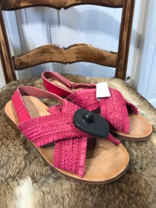 Producto - Sandalias ZARA rosa crochet tira- Talle 33- PRECIO: 12x
