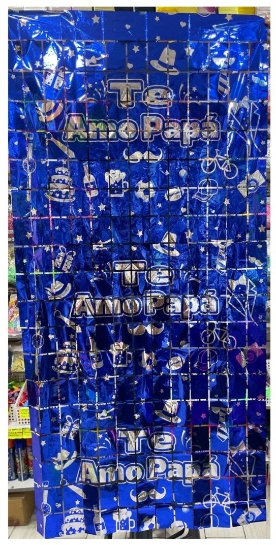 Producto - Cortina Te Amo Papá azul