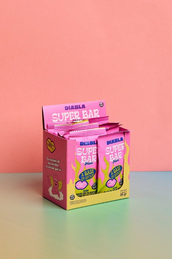 Producto - Superbar Maní estuche x 10u x 35g DIABLA