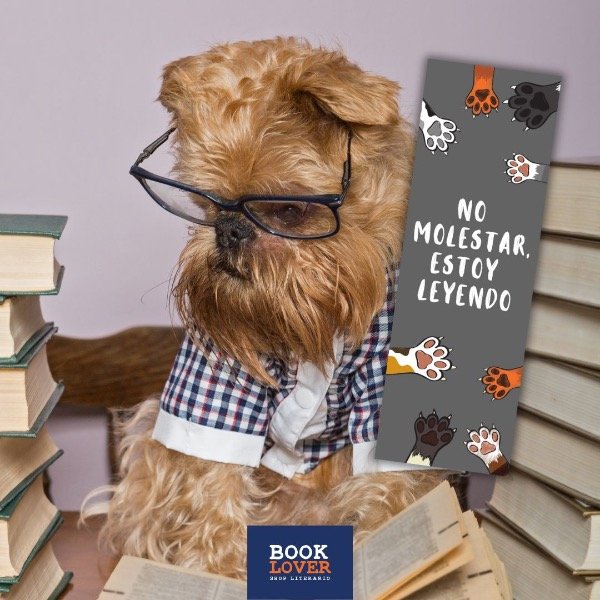 Producto - Señalador No molestar, perrito leyendo