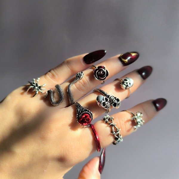 Producto - Set anillos Crow