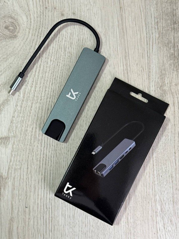 Producto - ADAPTADOR HUB TIPO C MACHO A 6 PUERTOS, 2 USB C - 2 USB - HDMI - RJ45