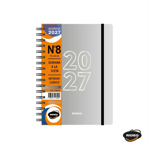 Producto - Agenda 2027 N8 Semanal Rideo Metal - 3