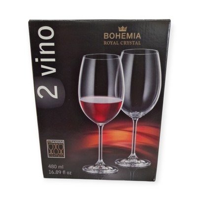 Producto - COPA TITANIUM VINO BOHEMIA 480ML CRISTAL / CODIGO Y9