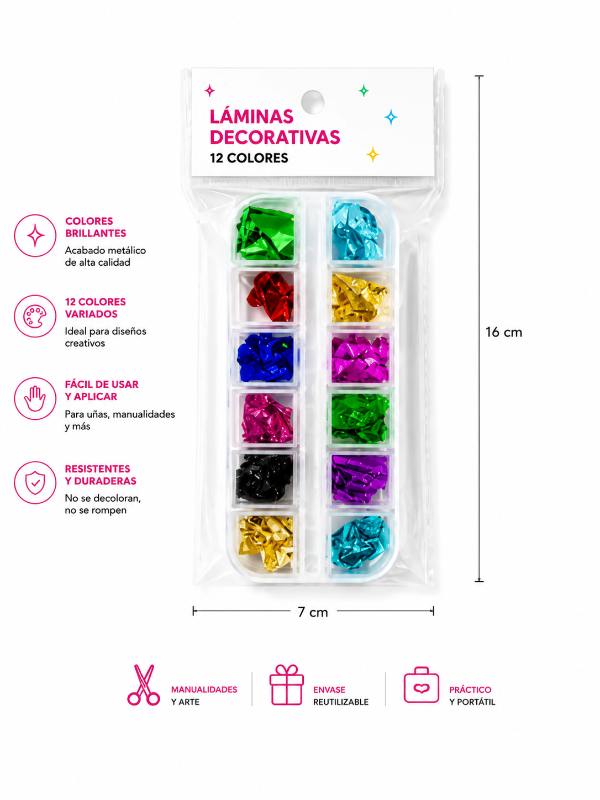 Producto - PAPEL ORO MULTICOLOR x12