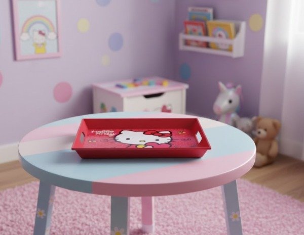 Producto - Hello Kitty Bandeja De Desayuno En Poliresina 29 X 22 Cm