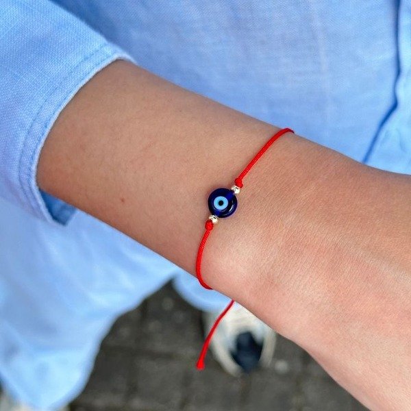 Producto - PULSERA HILO ROJO Y OJO TURCO x 10