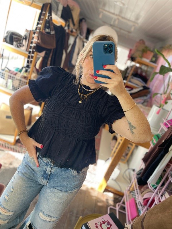 Producto - Blusa frunces manga corta - 3