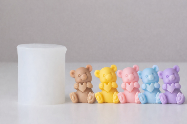 Producto - Molde de silicona osito con corazon