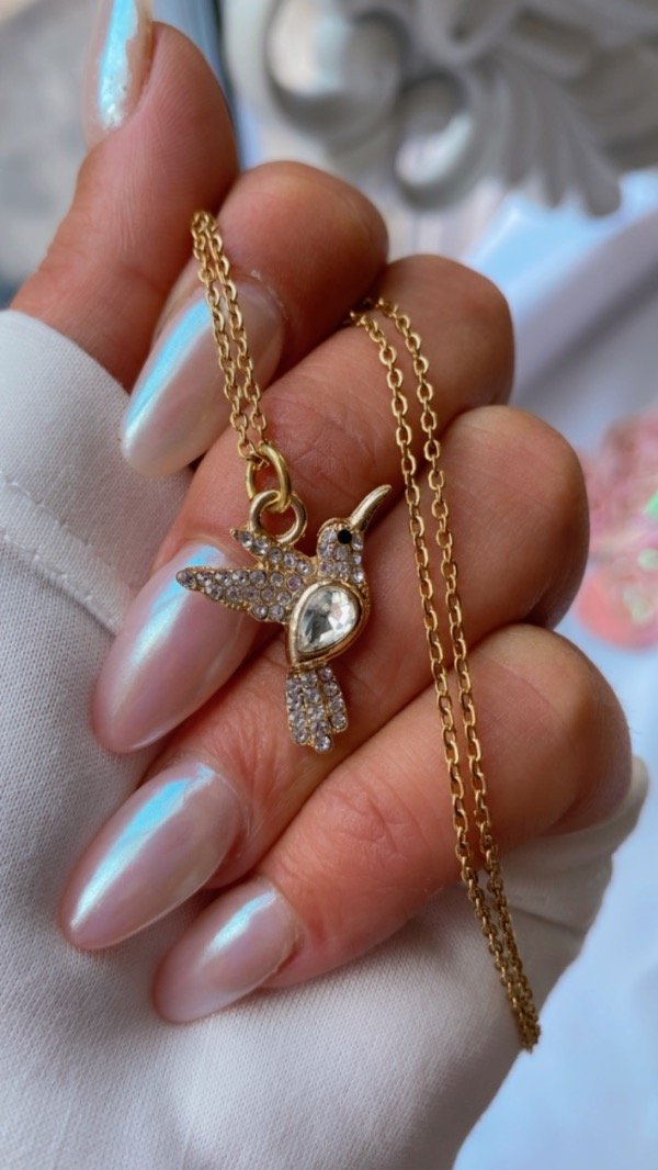 Producto - Collar colibrí gold
