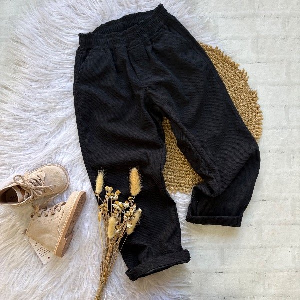 Producto - Pant de corderoy NEGRO talles 4 al 12