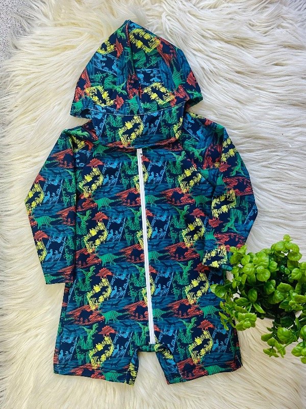 Producto - ENTERITO C/CAPUCHA UV DINO COLORIDO