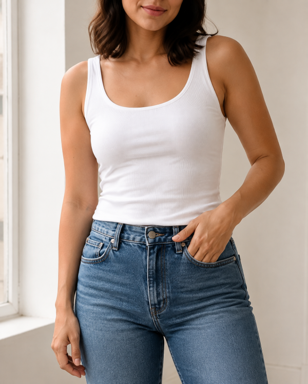 Producto - Musculosa Básica blanca - 0