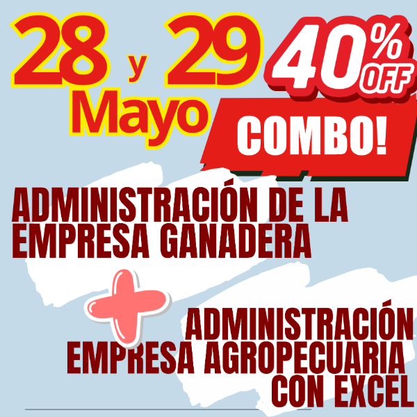 Producto - COMBO 2 CURSOS: Administración Ganadera + Gestión Agropecuaria con Excel