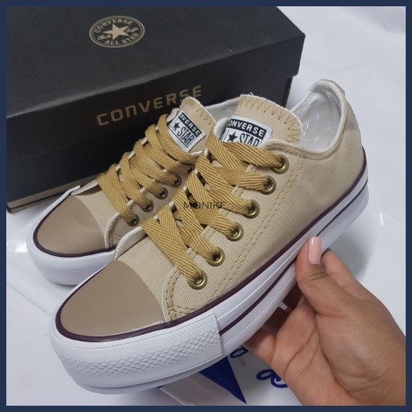 Producto - All Star Converse Beige con Plataforma - 3