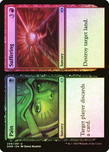 Producto - Pain // Suffering Foil  Dominaria Remastered