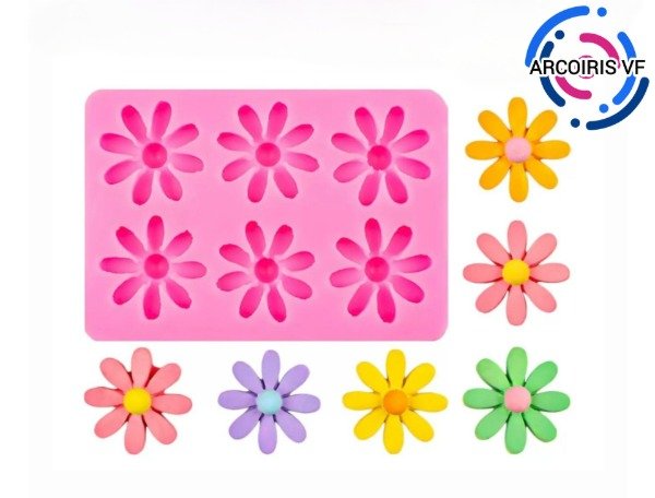 Producto - Molde 6 margaritas grandes