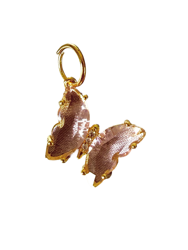 Producto - Dije Kelebek Pink-Enchapado en oro 18k