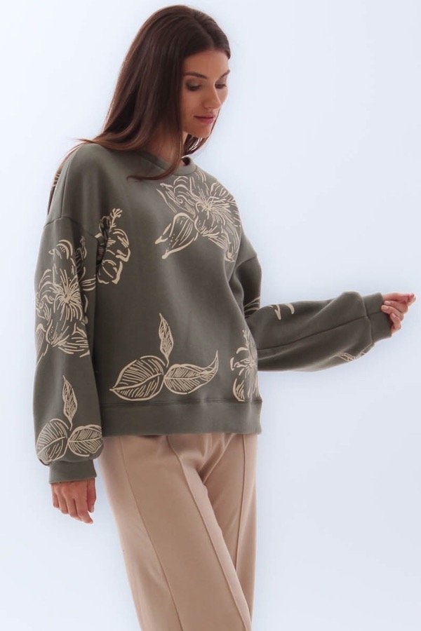 Producto - Buzo Frizado Lucía Verde Seco