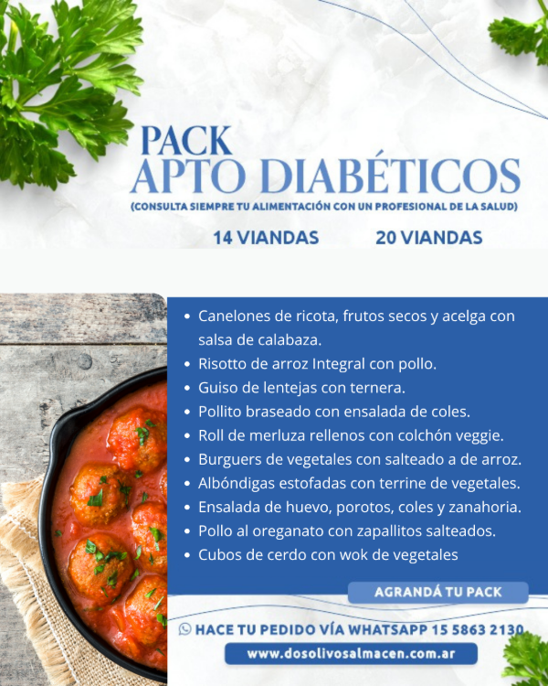 Producto - Pack Diabético X 14