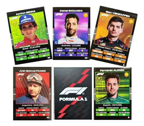 Producto - Cartas Coleccionables Formula 1 - amplia variedad