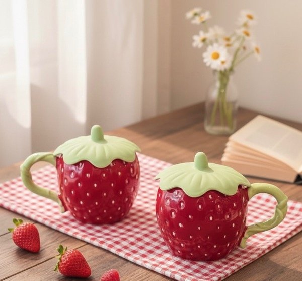 Producto - Tazón Frutilla importado cerámica