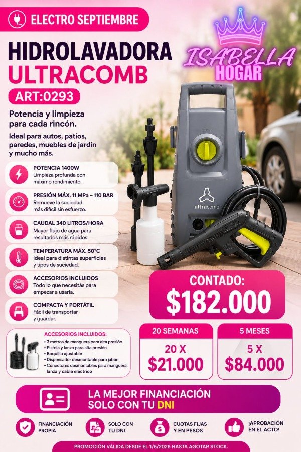 Producto - HIDROLAVADORA ULTRACOMB