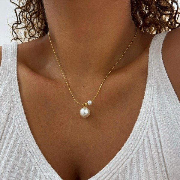 Producto - CONJUNTO DORADO CLAPTON CON PERLAS