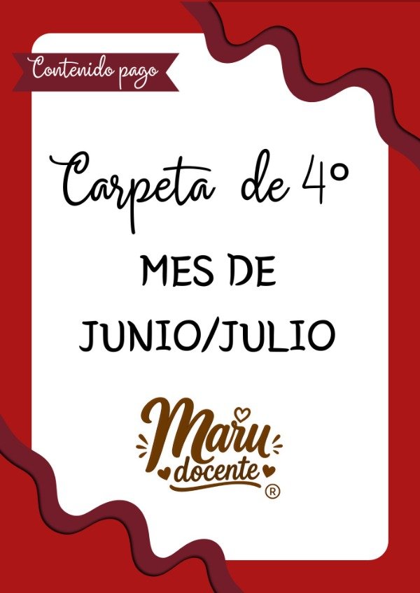 Producto - CARPETA CUARTO JUNIO/JULIO