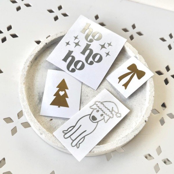 Producto - VINILOS NAVIDEÑOS DECORATIVOS (formas, nombres)