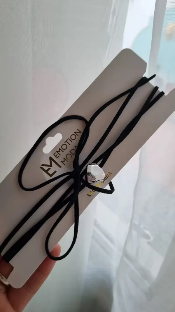 Producto - Choker gamuza con dije irregular