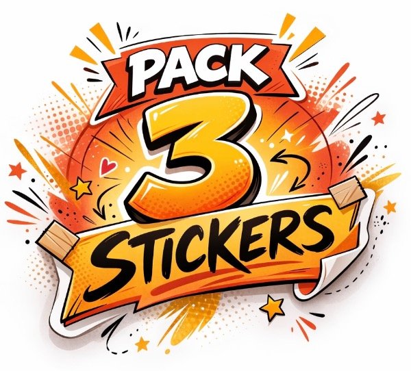 Producto - Pack 3 Stickers - Combinalos como quieras!
