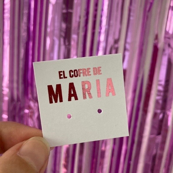 Producto - Tags Aros con Foil Personalizados