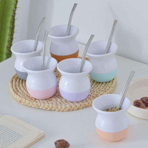 Producto - Mate Classic Blanco + Color 6126