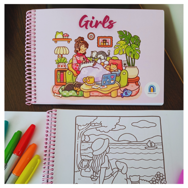Producto - Libro para colorear pintar GIRLS
