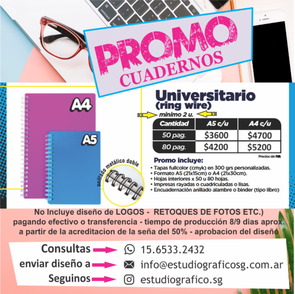 Producto - PROMOS CUADERNOS