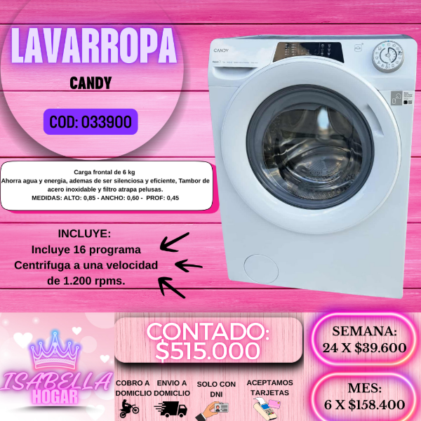 Producto - LAVARROPA CANDY COD:033900