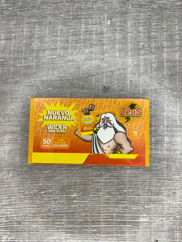 Producto - Papel Armar Celulosa Zeus Color Naranja 78mm ancha