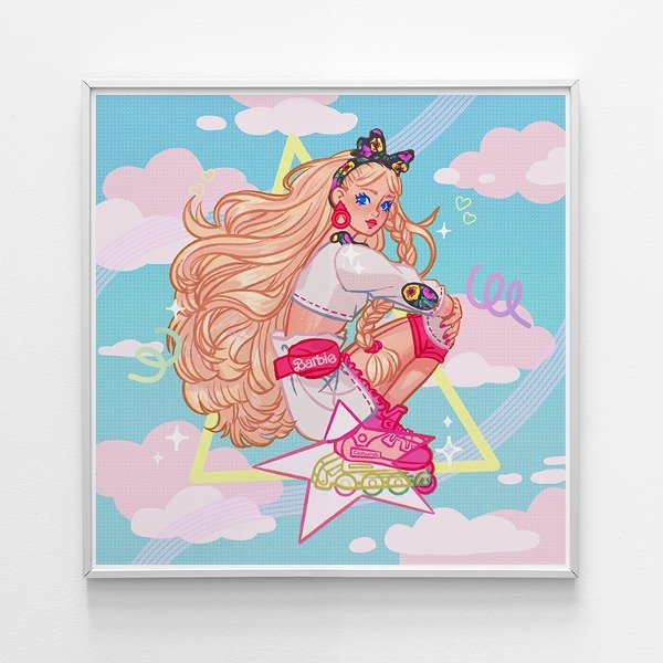 Producto - Print Barbie patinadora 90'