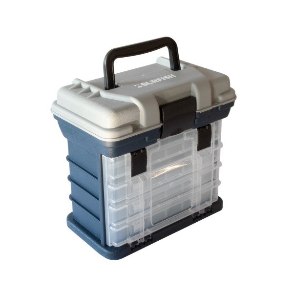 Producto - Caja de Pesca Surfish 4 Gaveteros Moviles Tapa Central Guarda Objetos Manija