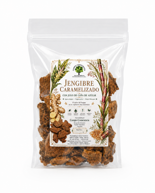 Producto - Caramelos - Jengibre Caramelizado con caña de azucar - Agroecológicos - 0
