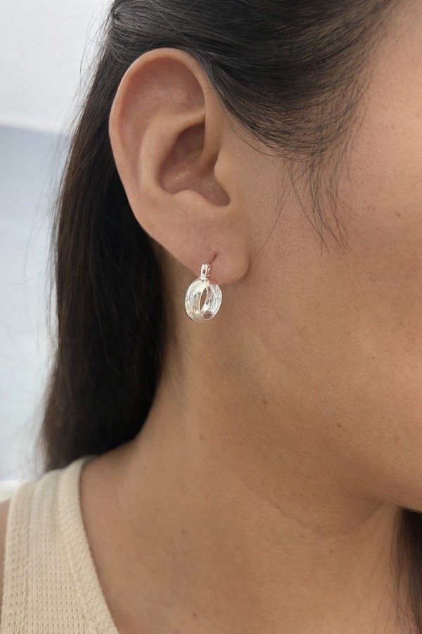 Producto - Argolla plata mediana lisa