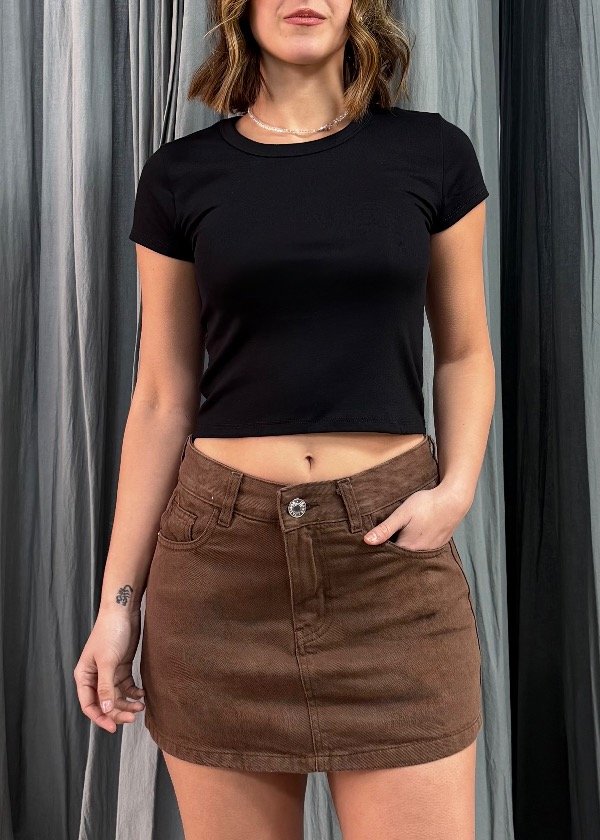 Producto - Short Pollera Cacao - 0