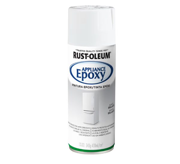 Producto - Pintura Aerosol Epoxy Electrodomesticos Rust Oleum 430ml 340gr Blanco Brillante