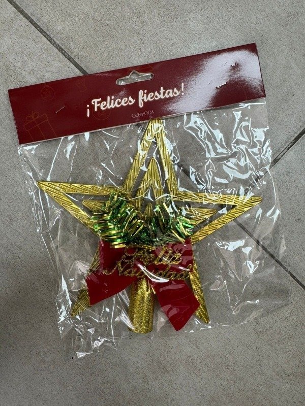 Producto - ESTRELLA PARA EL ARBOL DE NAVIDAD 20CM